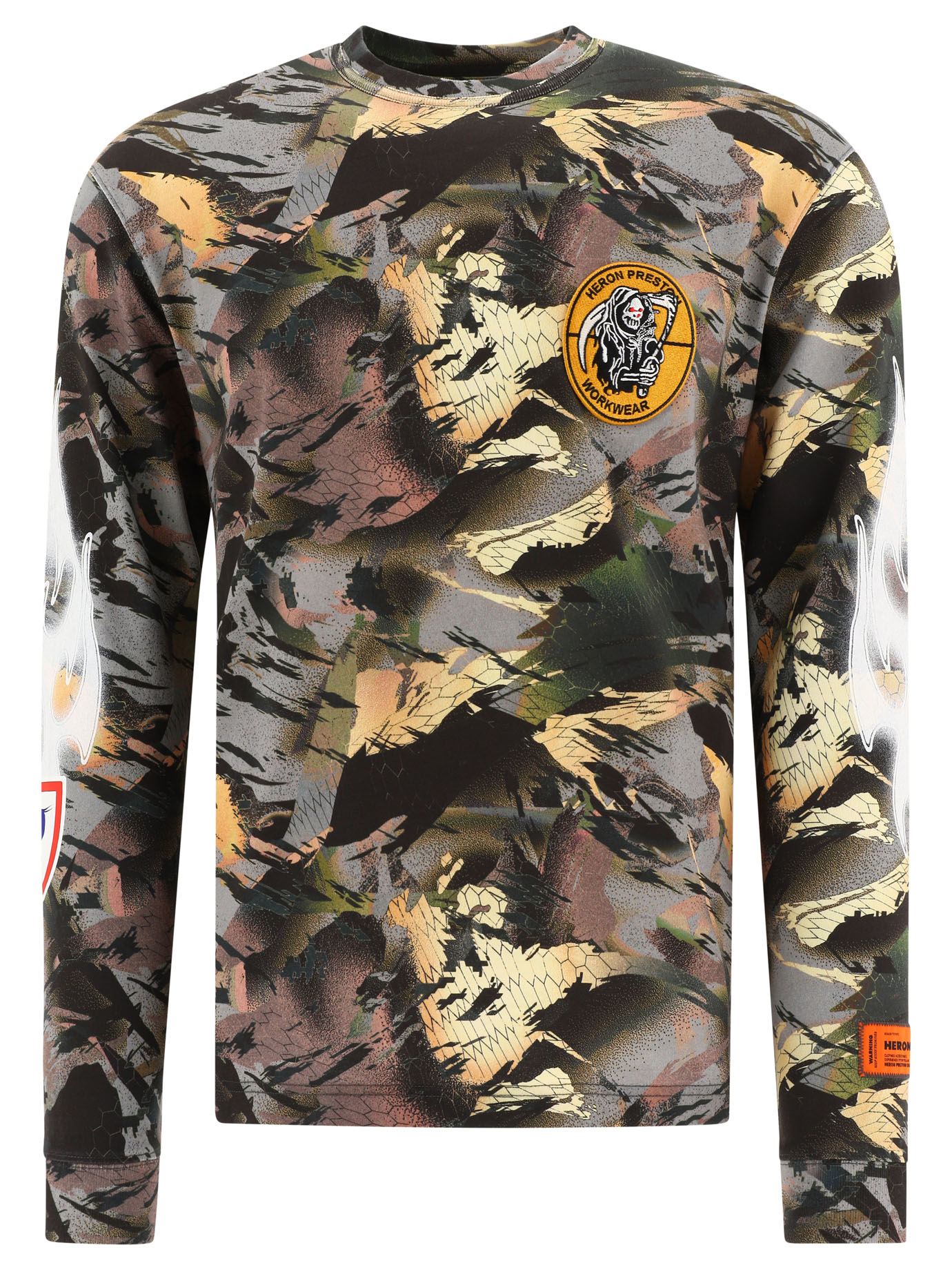 Camo Flaming 티셔츠